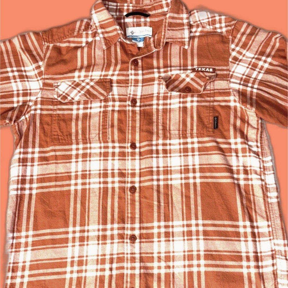 Columbia x Texas Longhorns Men's  Flare Gun Omni Wick Flannel Shirt Medium